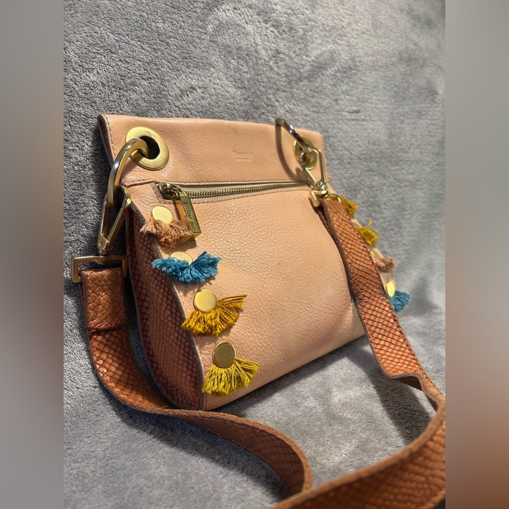 Hammitt Tropic Wink Tony Small Exotic and Pebbled Leather Crossbody - Picture 3 of 10